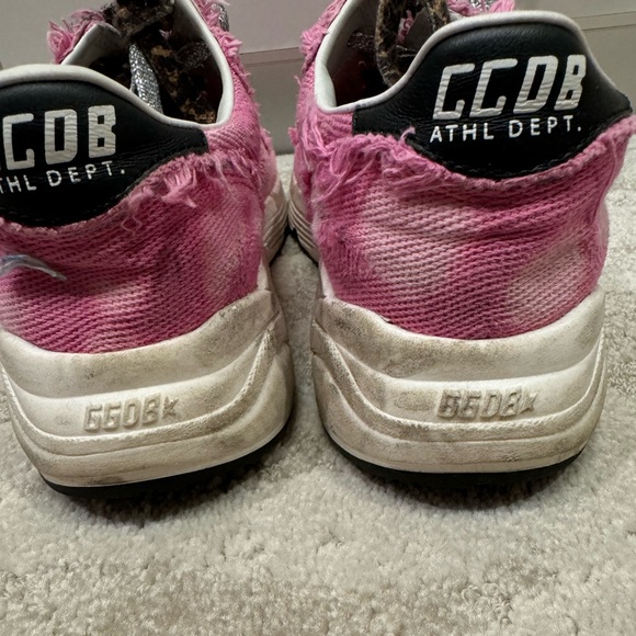 RARE GOLDEN GOOSE Running Sole Pink Canvas Sneakers - new condition - Picture 10 of 14